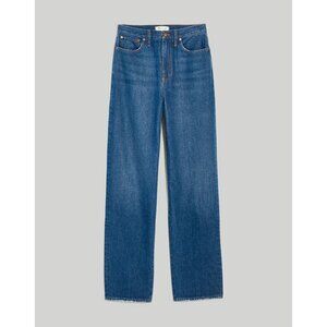 NWT Madewell Baggy Straight Jeans in Dark Worn Indigo Wash 28